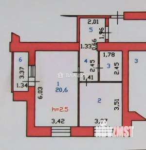1-к квартира, вторичка, 45м2, 8/10 этаж