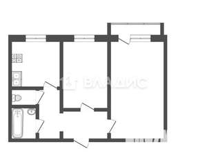 2-к квартира, вторичка, 54м2, 2/10 этаж