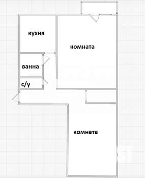 2-к квартира, вторичка, 45м2, 3/5 этаж