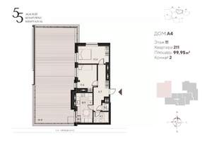 2-к квартира, вторичка, 100м2, 11/18 этаж