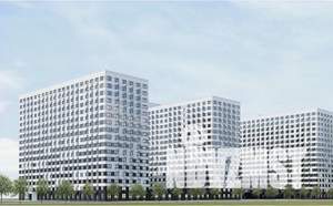 1-к квартира, строящийся дом, 34м2, 14/17 этаж
