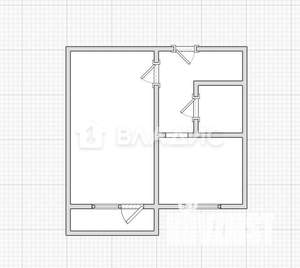 1-к квартира, вторичка, 37м2, 1/9 этаж