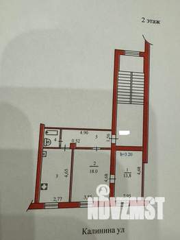 2-к квартира, вторичка, 55м2, 2/4 этаж