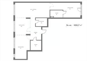 3-к квартира, вторичка, 101м2, 4/21 этаж