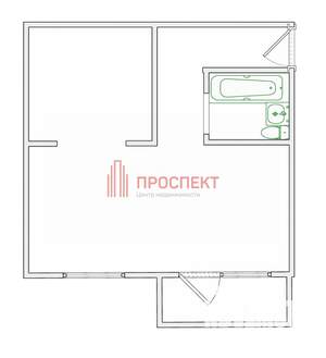 1-к квартира, вторичка, 42м2, 8/14 этаж