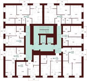 1-к квартира, вторичка, 41м2, 12/17 этаж