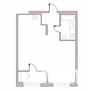 1-к квартира, вторичка, 49м2, 8/16 этаж