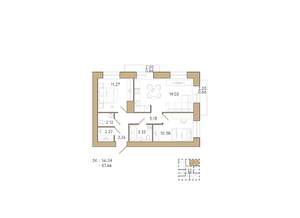 2-к квартира, вторичка, 58м2, 9/18 этаж