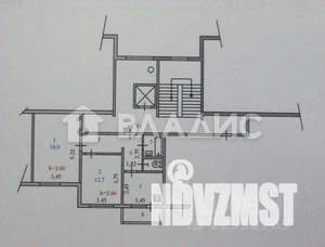 2-к квартира, вторичка, 53м2, 3/9 этаж