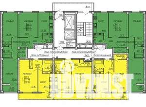 3-к квартира, строящийся дом, 74м2, 11/18 этаж