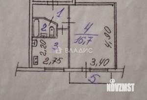1-к квартира, вторичка, 29м2, 2/5 этаж