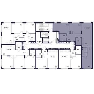 3-к квартира, вторичка, 101м2, 3/21 этаж
