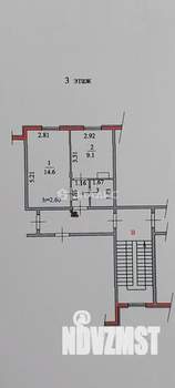 1-к квартира, вторичка, 29м2, 3/3 этаж