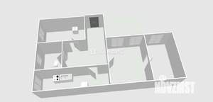 2-к квартира, вторичка, 52м2, 1/1 этаж