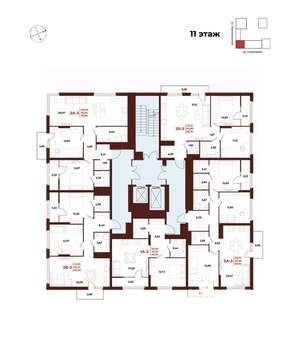 1-к квартира, вторичка, 49м2, 11/18 этаж