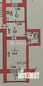 1-к квартира, вторичка, 34м2, 1/6 этаж