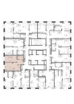 1-к квартира, вторичка, 51м2, 7/23 этаж