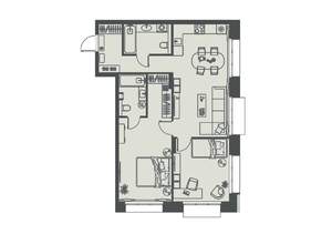 2-к квартира, вторичка, 77м2, 12/23 этаж