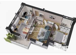 2-к квартира, вторичка, 43м2, 5/5 этаж