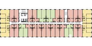 2-к квартира, строящийся дом, 65м2, 17/17 этаж