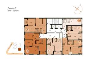 1-к квартира, вторичка, 44м2, 2/18 этаж