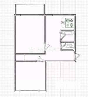 2-к квартира, вторичка, 45м2, 4/5 этаж