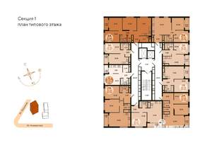 2-к квартира, вторичка, 54м2, 4/18 этаж