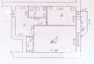 1-к квартира, вторичка, 42м2, 8/10 этаж