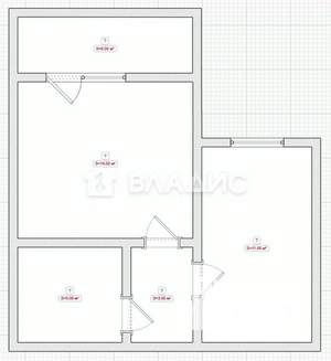 1-к квартира, вторичка, 33м2, 3/10 этаж