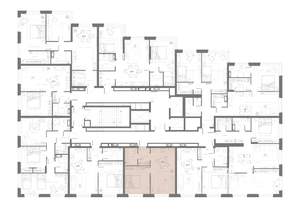 1-к квартира, вторичка, 45м2, 19/21 этаж