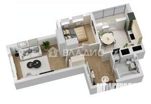 2-к квартира, вторичка, 48м2, 5/17 этаж