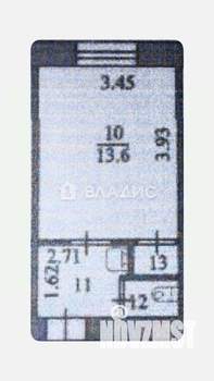 Студия квартира, вторичка, 21м2, 1/5 этаж
