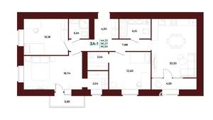 3-к квартира, вторичка, 97м2, 15/17 этаж