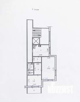 2-к квартира, вторичка, 51м2, 3/10 этаж