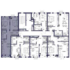 2-к квартира, вторичка, 65м2, 5/16 этаж