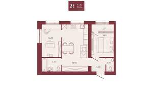 3-к квартира, вторичка, 51м2, 8/17 этаж