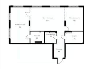 3-к квартира, вторичка, 101м2, 11/23 этаж