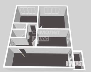 3-к квартира, вторичка, 62м2, 6/9 этаж