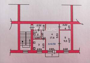 2-к квартира, вторичка, 41м2, 3/5 этаж