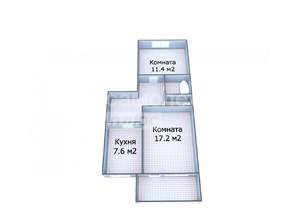 2-к квартира, вторичка, 54м2, 4/5 этаж