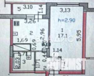 1-к квартира, вторичка, 36м2, 8/9 этаж