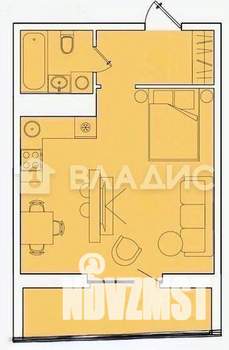 Студия квартира, вторичка, 41м2, 4/14 этаж