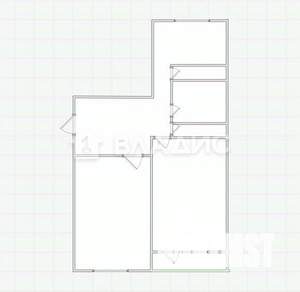 2-к квартира, вторичка, 53м2, 2/9 этаж