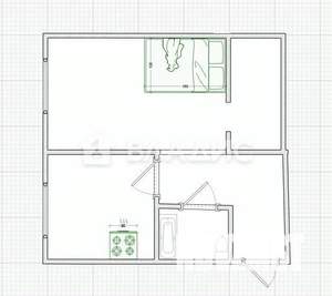1-к квартира, вторичка, 25м2, 2/9 этаж