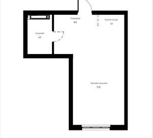 Студия квартира, вторичка, 36м2, 5/23 этаж