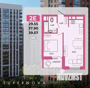 2-к квартира, вторичка, 40м2, 18/20 этаж