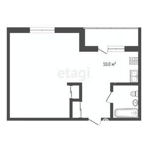 1-к квартира, вторичка, 39м2, 13/14 этаж