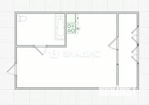 Студия квартира, вторичка, 28м2, 14/17 этаж
