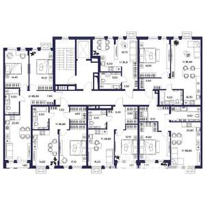 1-к квартира, вторичка, 49м2, 4/16 этаж
