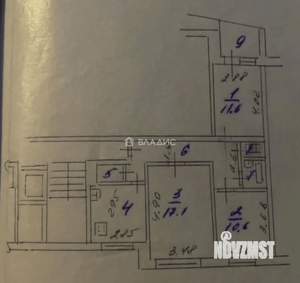 3-к квартира, вторичка, 66м2, 1/10 этаж